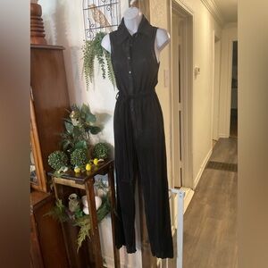 LEXINGTON AVENUE Black Sleeveless Jumpsuit